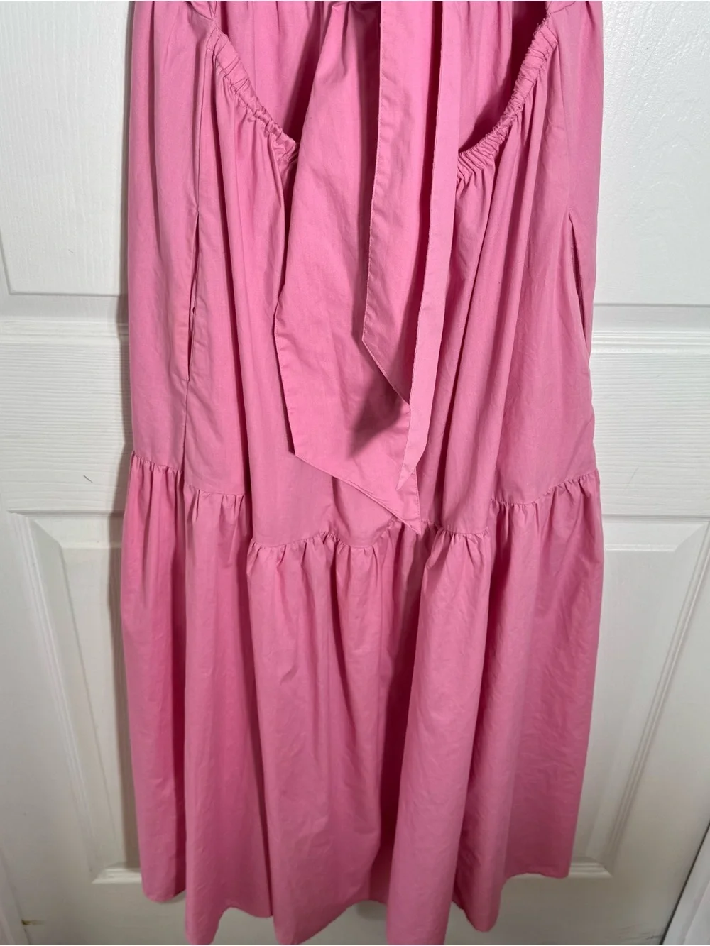 Abercrombie & Fitch Pink Open‎ Back Maxi Dress XLP Petite
